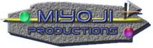 Miyoji Productions Web Site Design logo on Carved Wood Signs