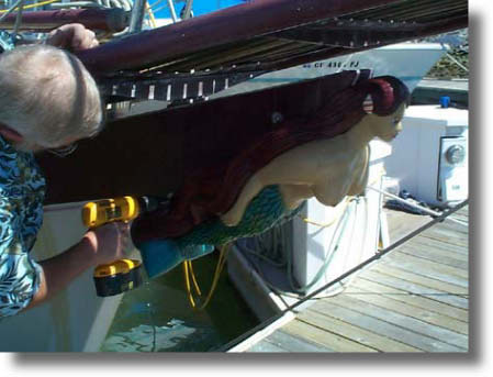 Carved figurehead