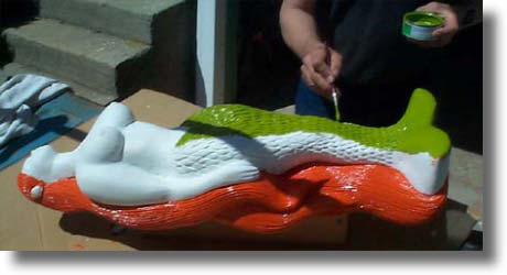 Carved figurehead