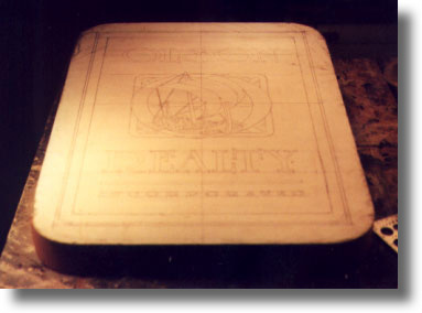 Process of carving a custom wood sign by Carved Wood Signs